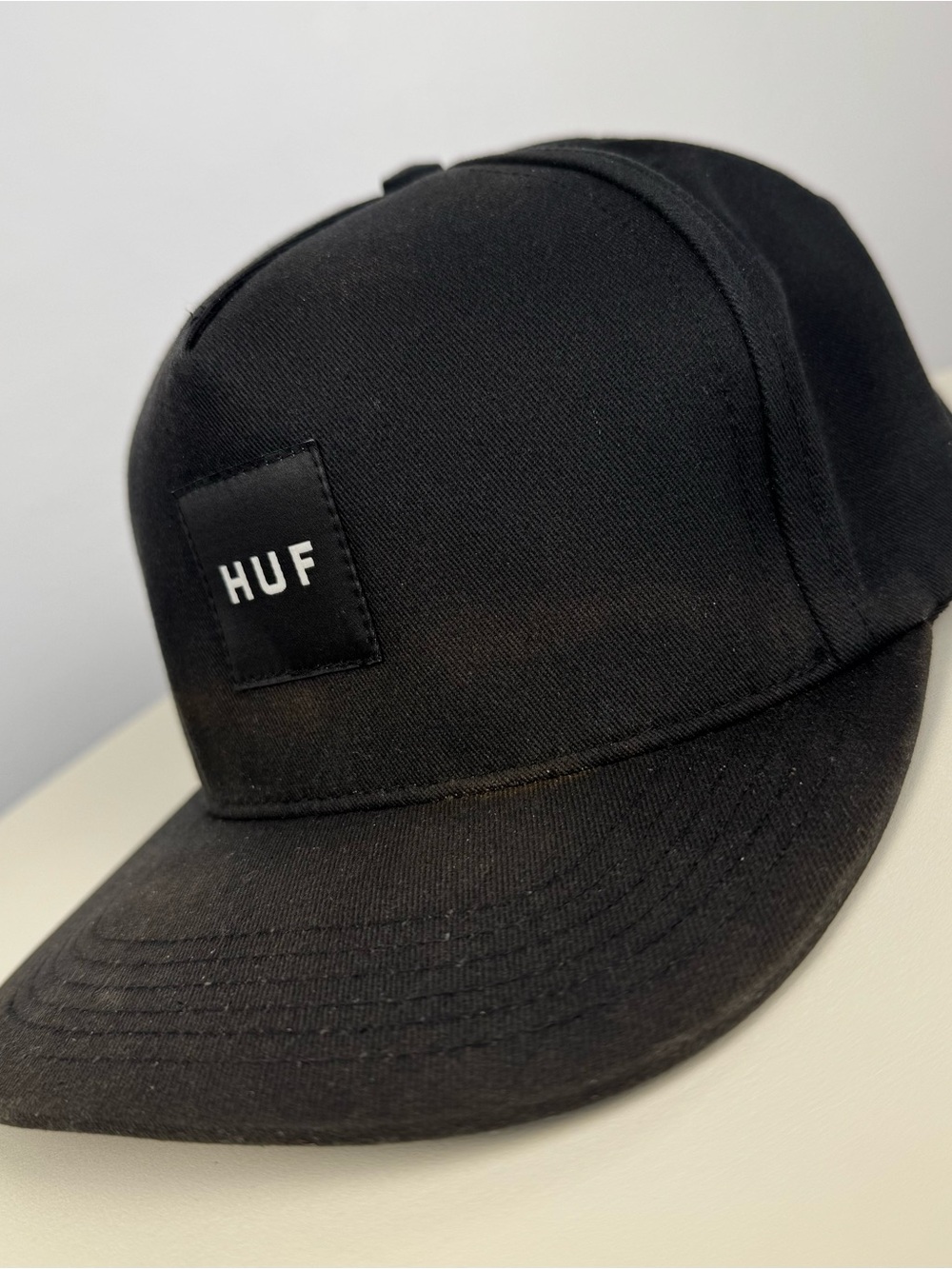 HUF Black Made in USA Snapback Hat